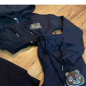 Ownyc custom crop top hoodie pants set